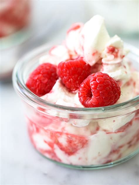 Raspberries and cream - Chill for at least 1 hour and up to 2 days. Step 5. When you are ready to serve the pudding, make the raspberry cream: Combine ½ teaspoon sugar with about 4 raspberries in a small bowl. Mash them together with a fork and macerate. In a medium bowl, whisk the cream with the remaining ½ teaspoon sugar and ½ …
